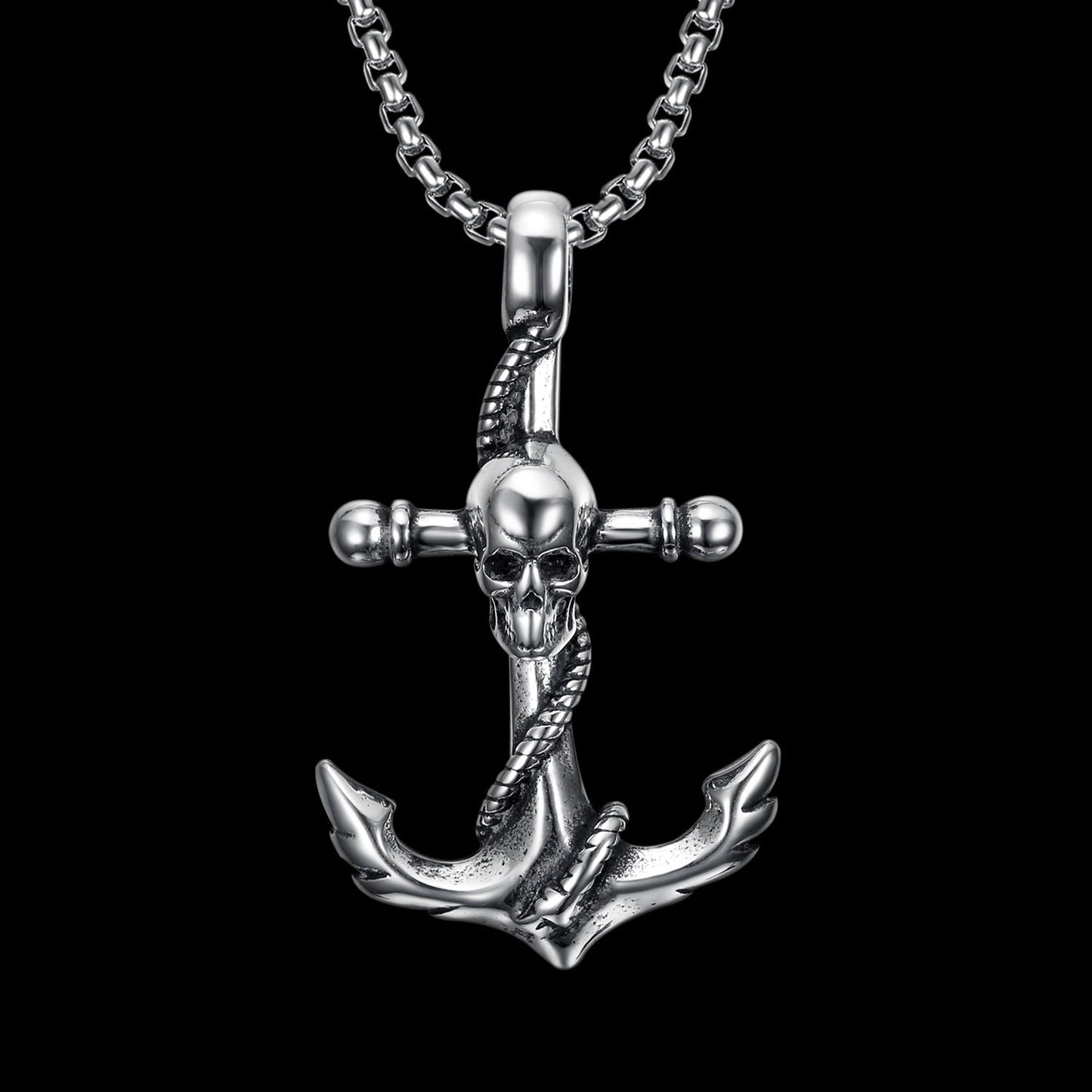 SKULL ANCHOR PENDANT