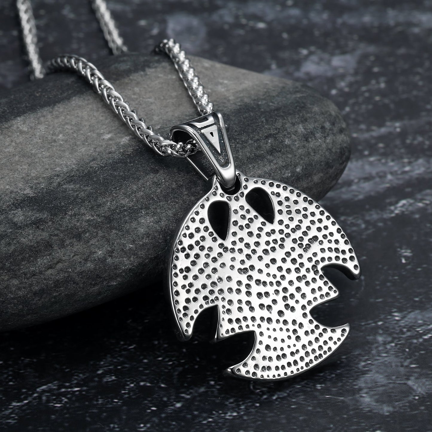 Nordic Pride Circular Handcrafted Stainless Steel Valknut Symbol Axe Head Pendant