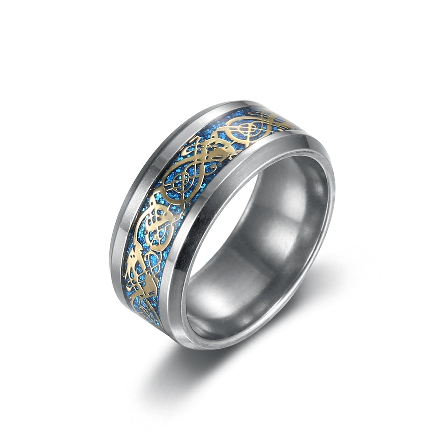 Nordic Pride Basilisk Scale Wedding Ring