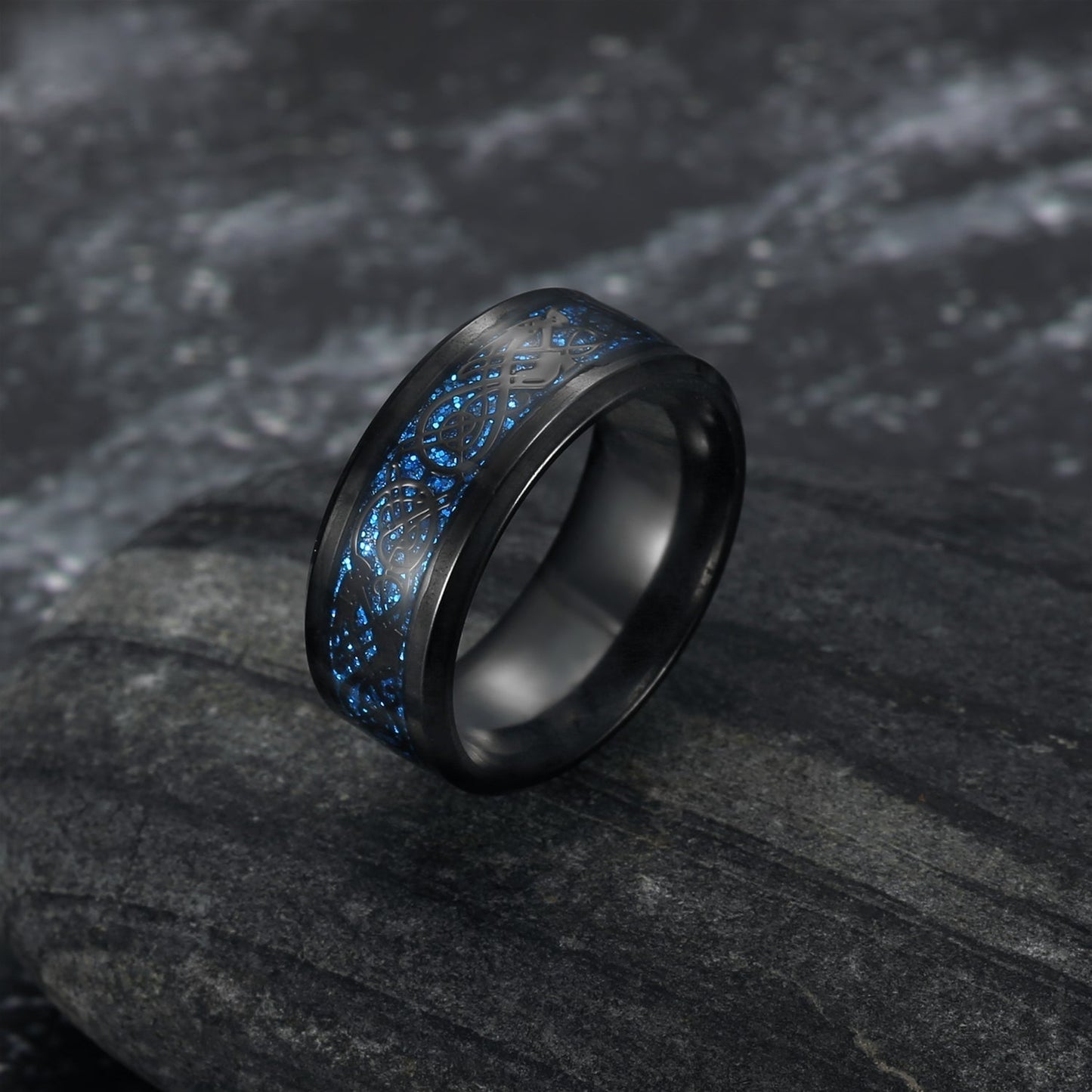 Nordic Pride Basilisk Scale Wedding Ring