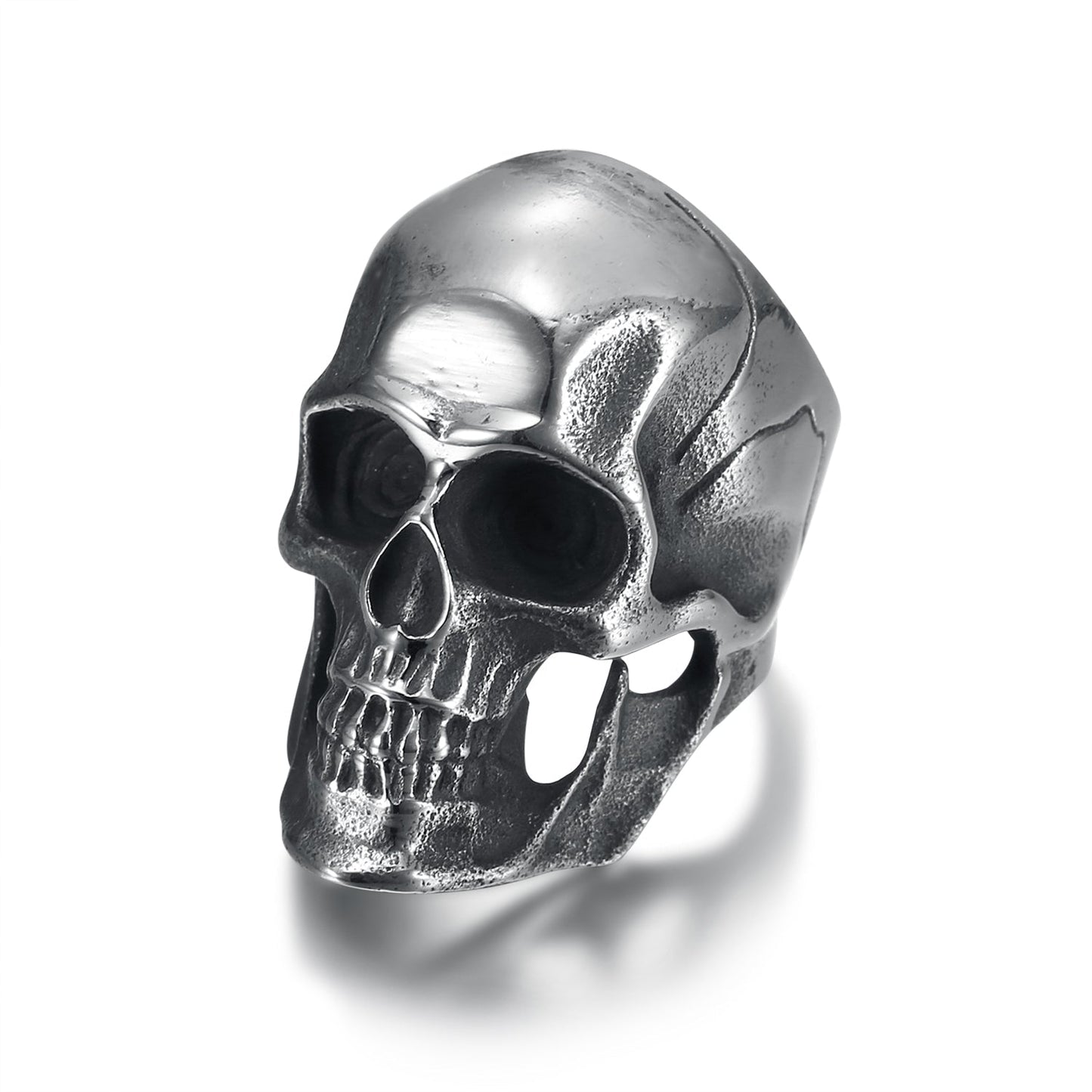 Nordic Pride Handcrafted Stainless Steel Skull Ring