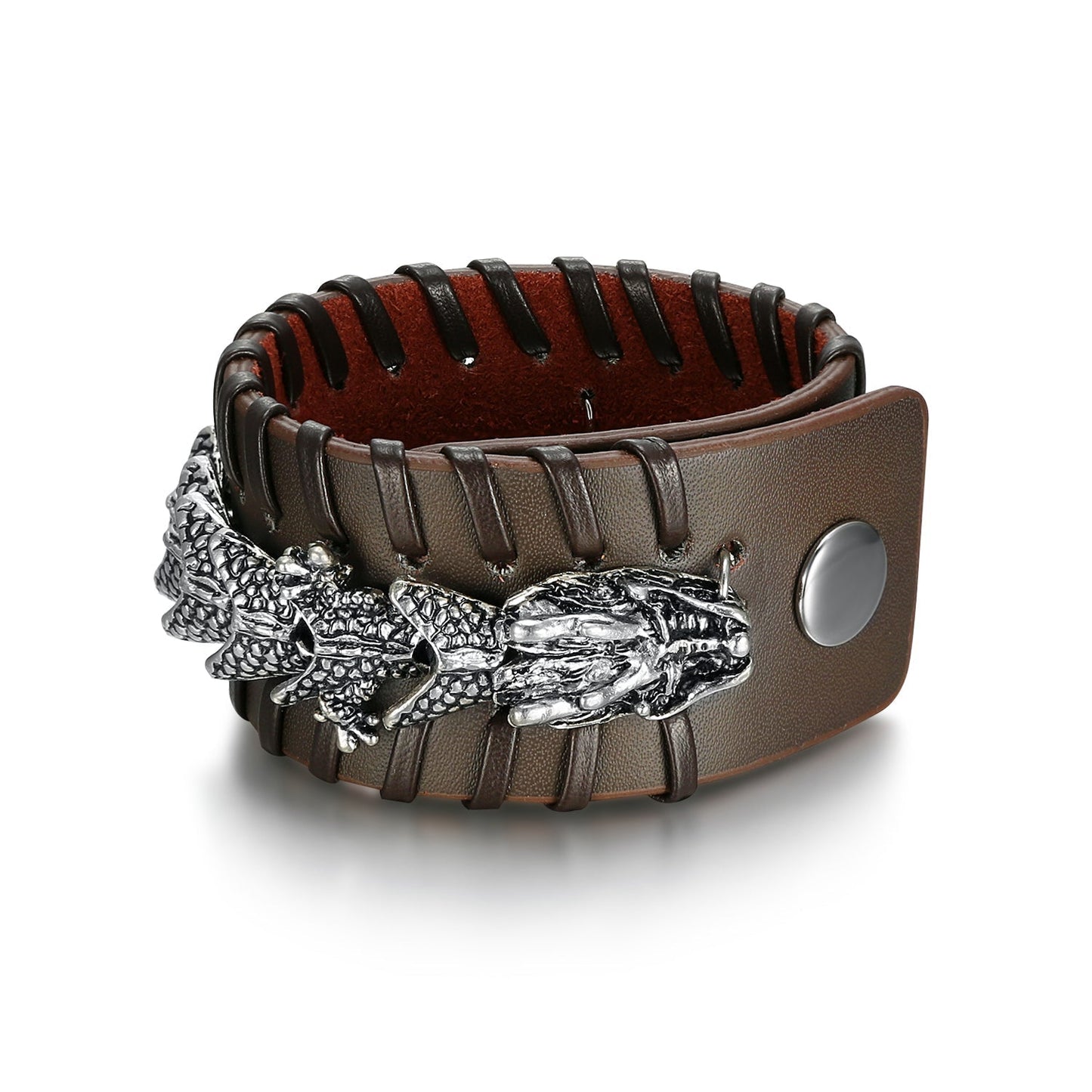 Nordic Pride Leather Basilisk Cuff
