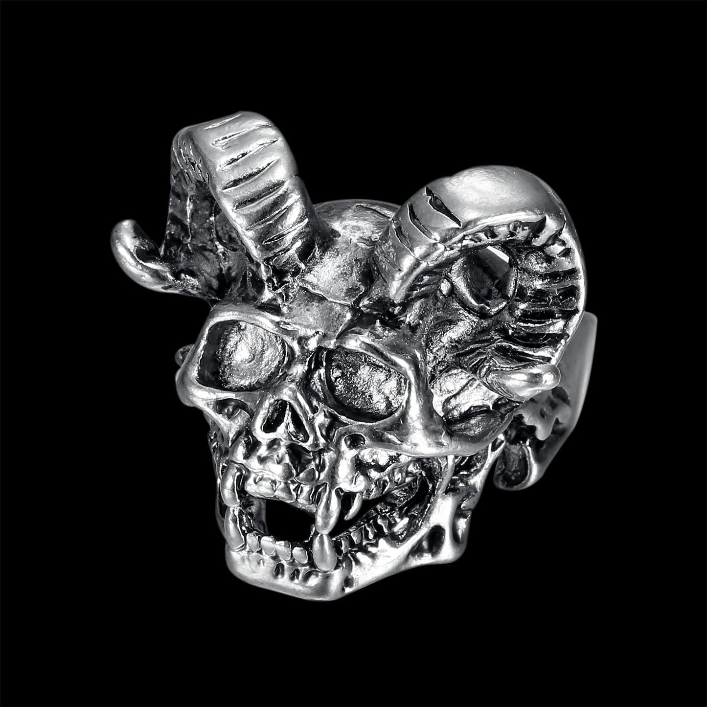 DEVIL GOAT SKULL RING