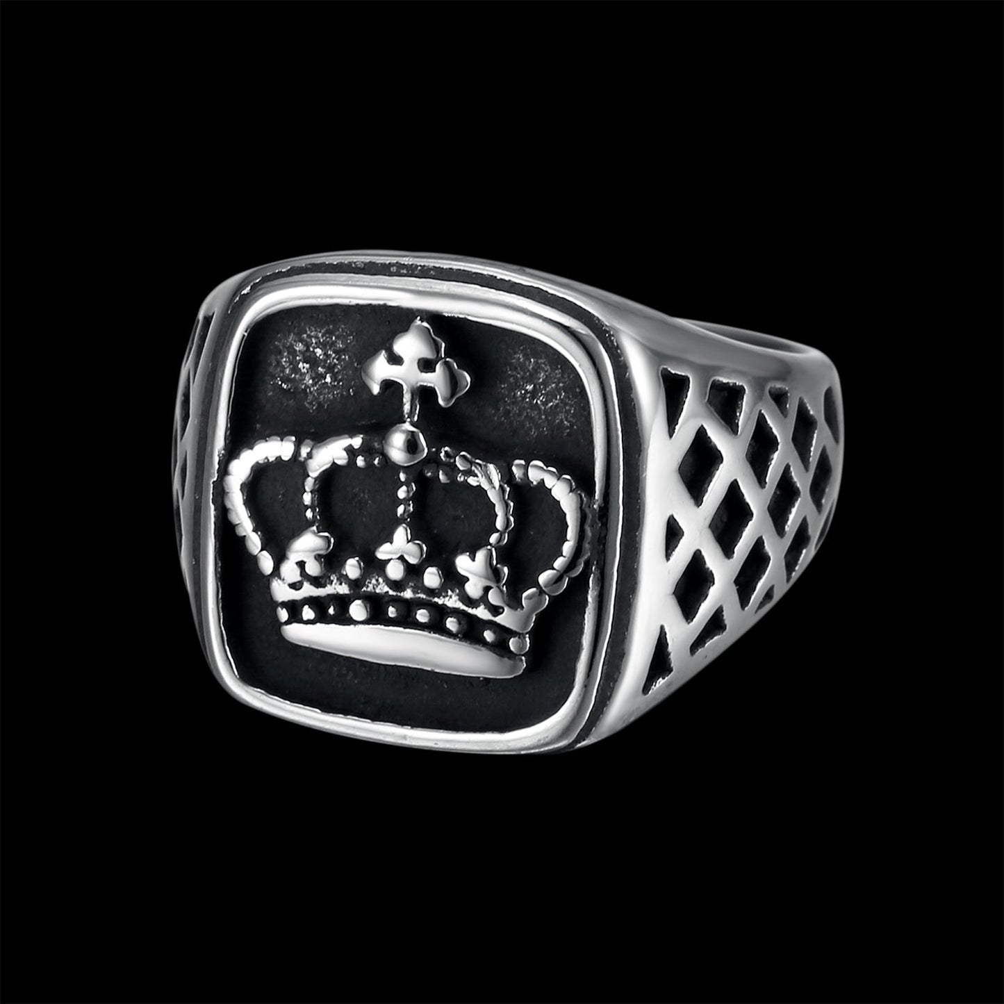 ROYAL SIGNET CROWN RING