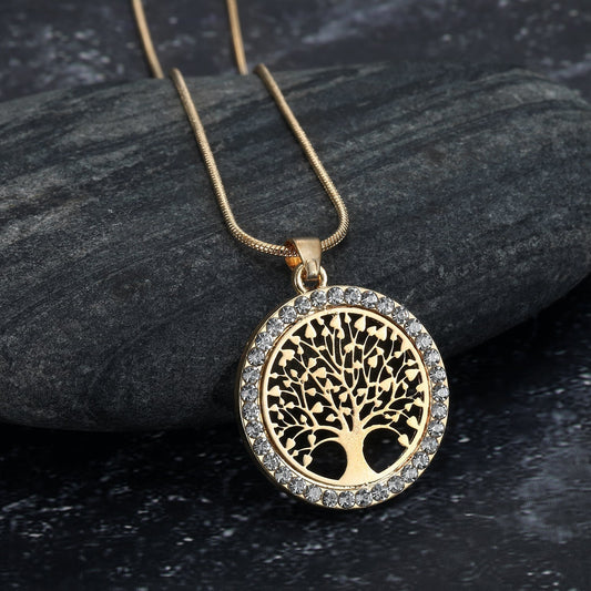 Nordic Pride Celtic Tree of Life Ladies Pendant With Cubic Zirconia