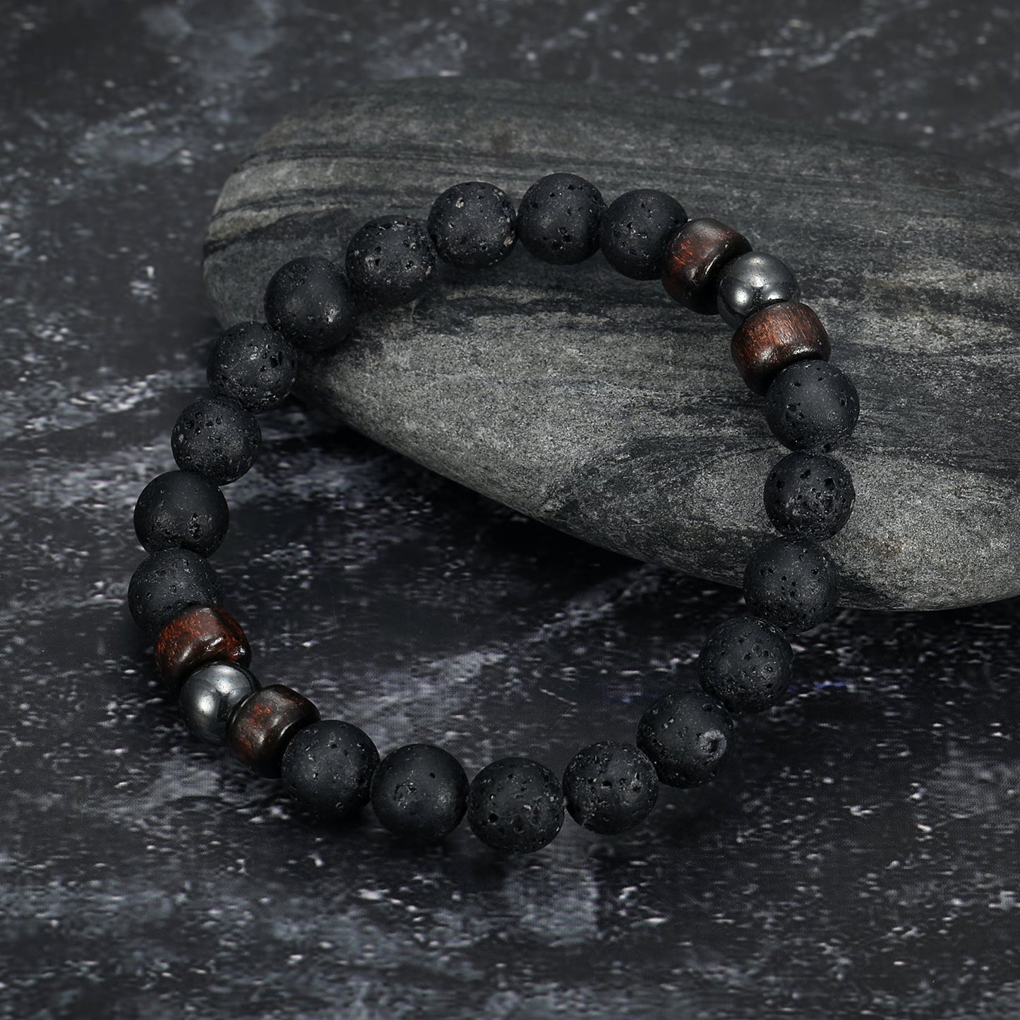 Nordic Pride Lava Stone Bracelet