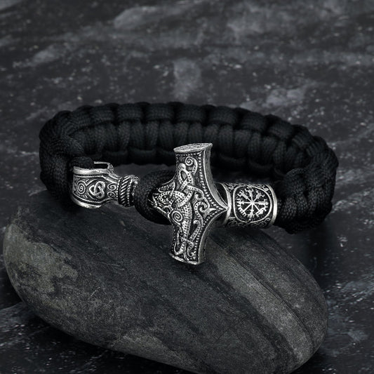 Nordic Pride Paracord Mjolnir Bracelet
