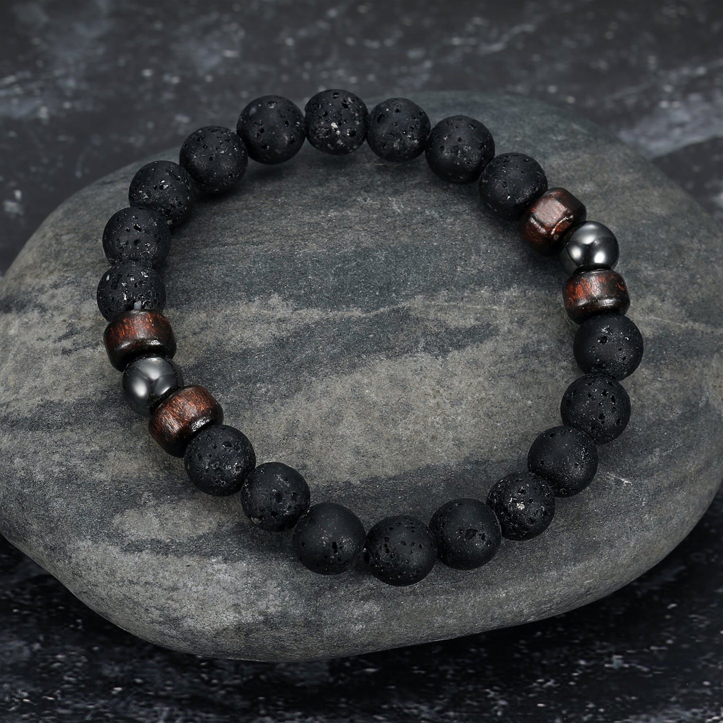 Nordic Pride Lava Stone Bracelet