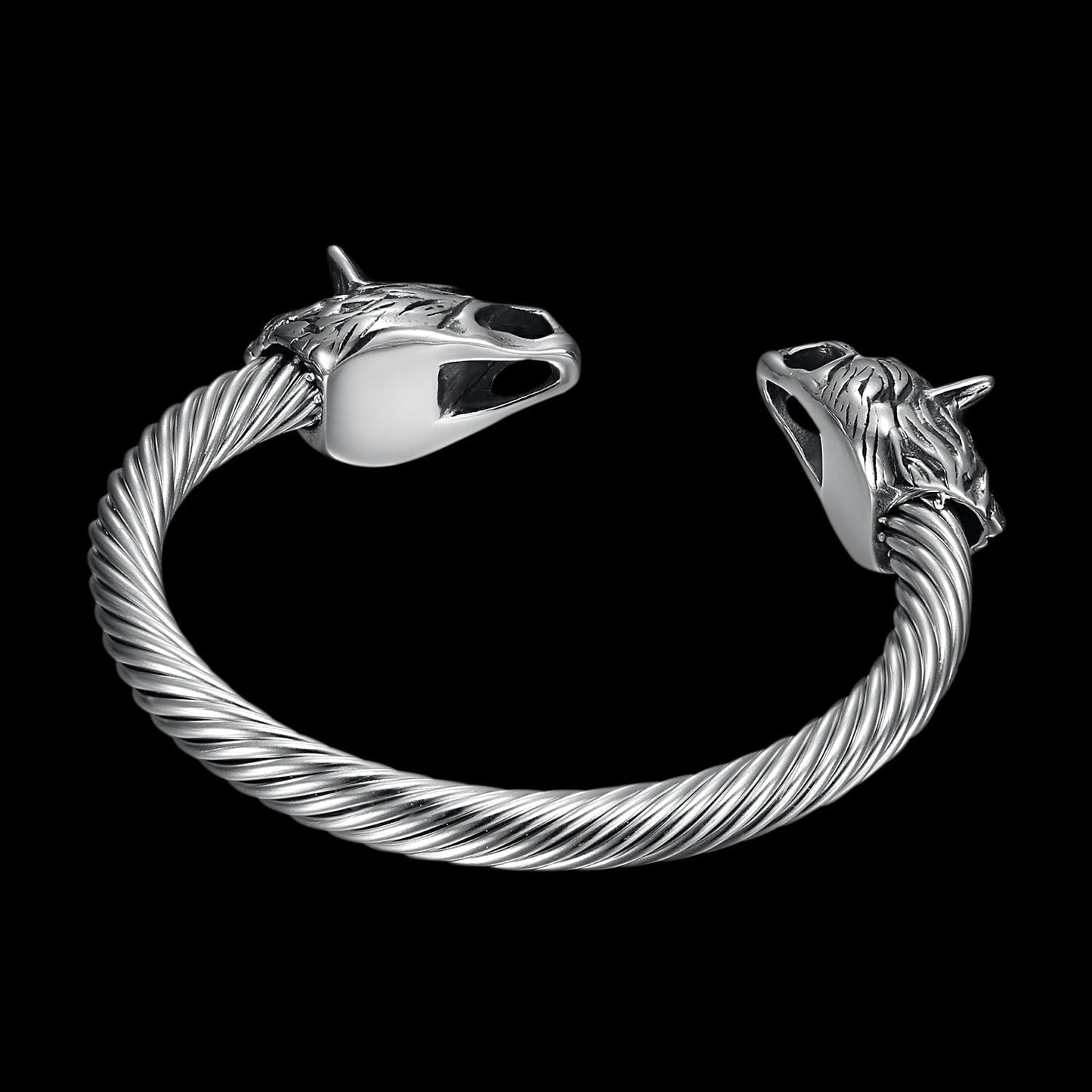 TWISTED WOLF HEAD BRACELET