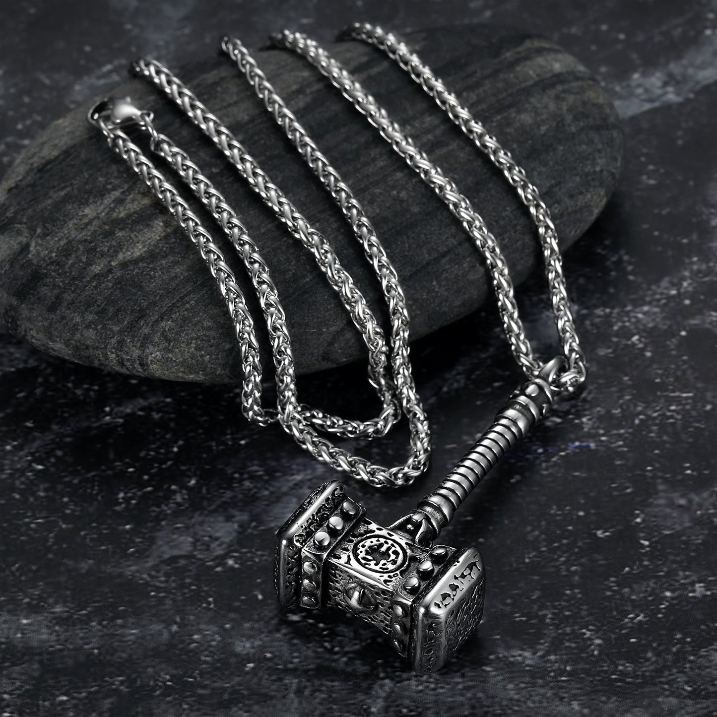 Nordic Pride Nordic Mjolnir or Thor's Gavel Pendant & Chain