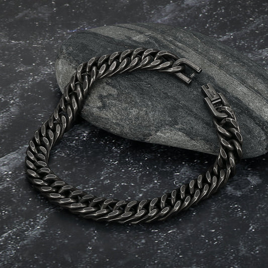 Nordic Pride Handcrafted Stainless Steel Basilisk Weave Bracelet