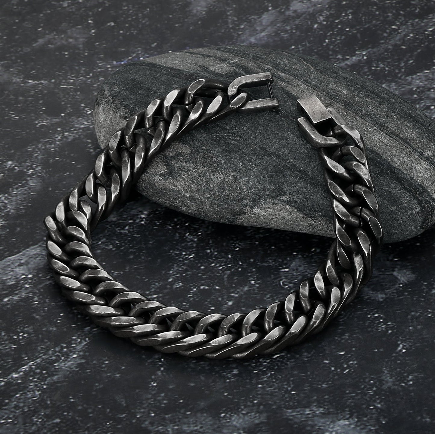 Nordic Pride Handcrafted Stainless Steel Basilisk Weave Bracelet