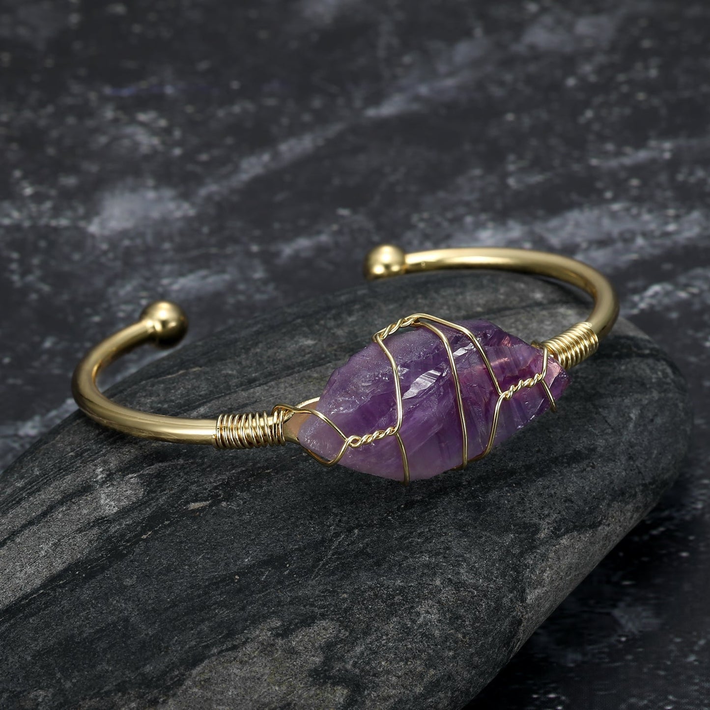 Nordic Pride Natural Gemstone Bangle