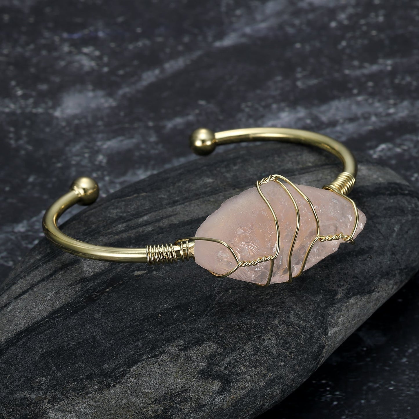 Nordic Pride Natural Gemstone Bangle