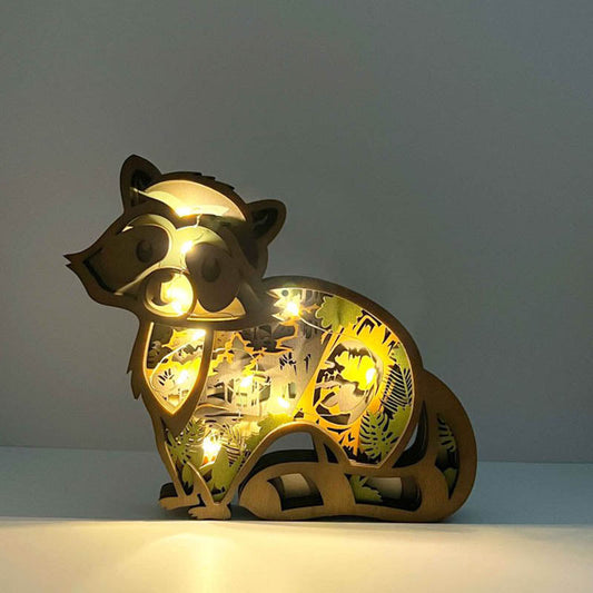 Raccoon Carving Handcraft Gift