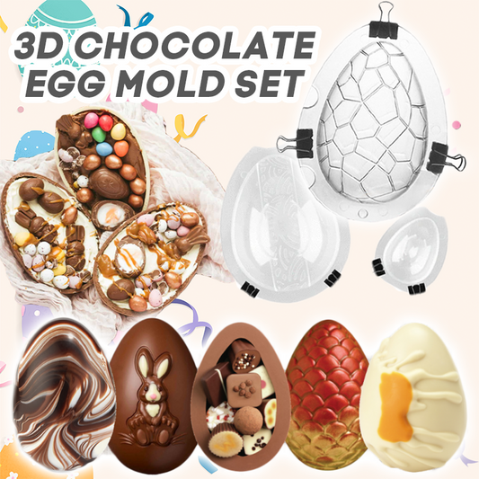 3D Chocolate Egg Mold Set