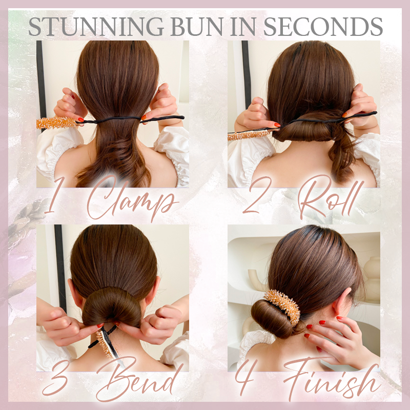 GlamBun™ Rhinestone Bun Maker