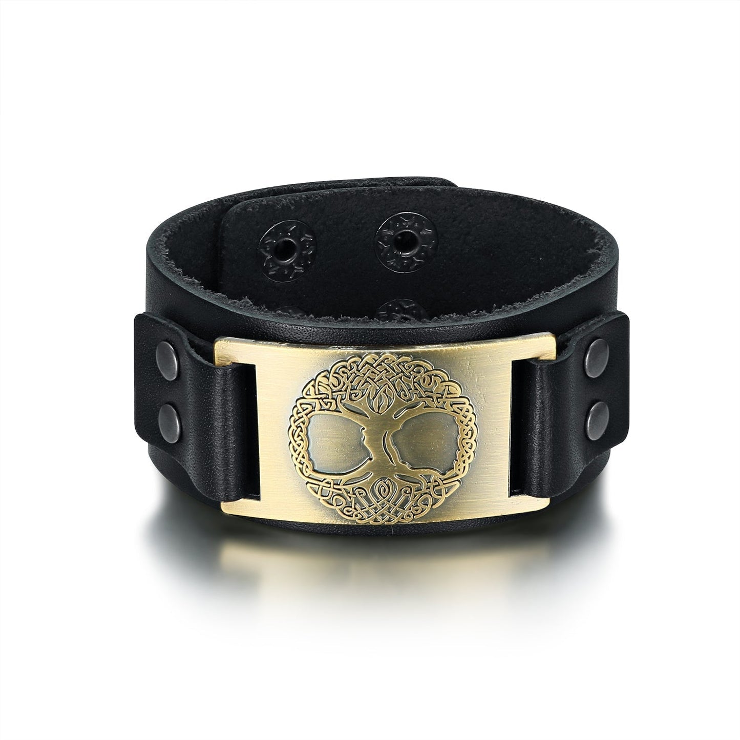 Nordic Pride Leather Nordic Celtic Tree of Life Arm Cuff
