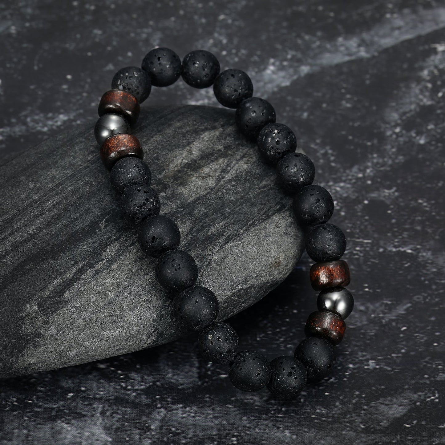 Nordic Pride Lava Stone Bracelet