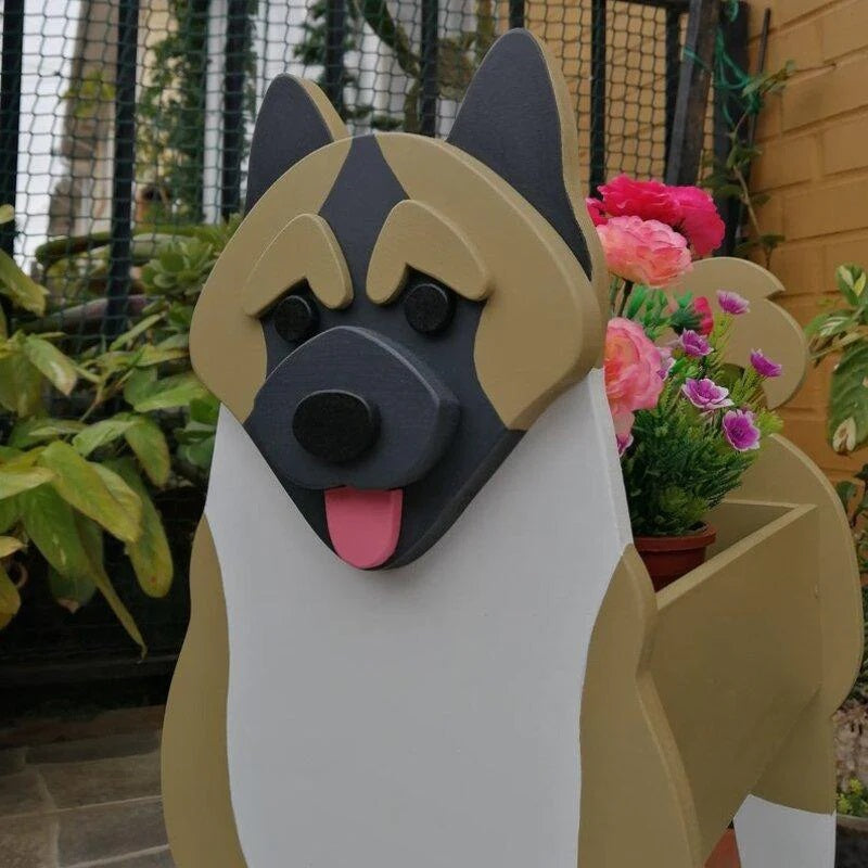 American Akita Planter AP044