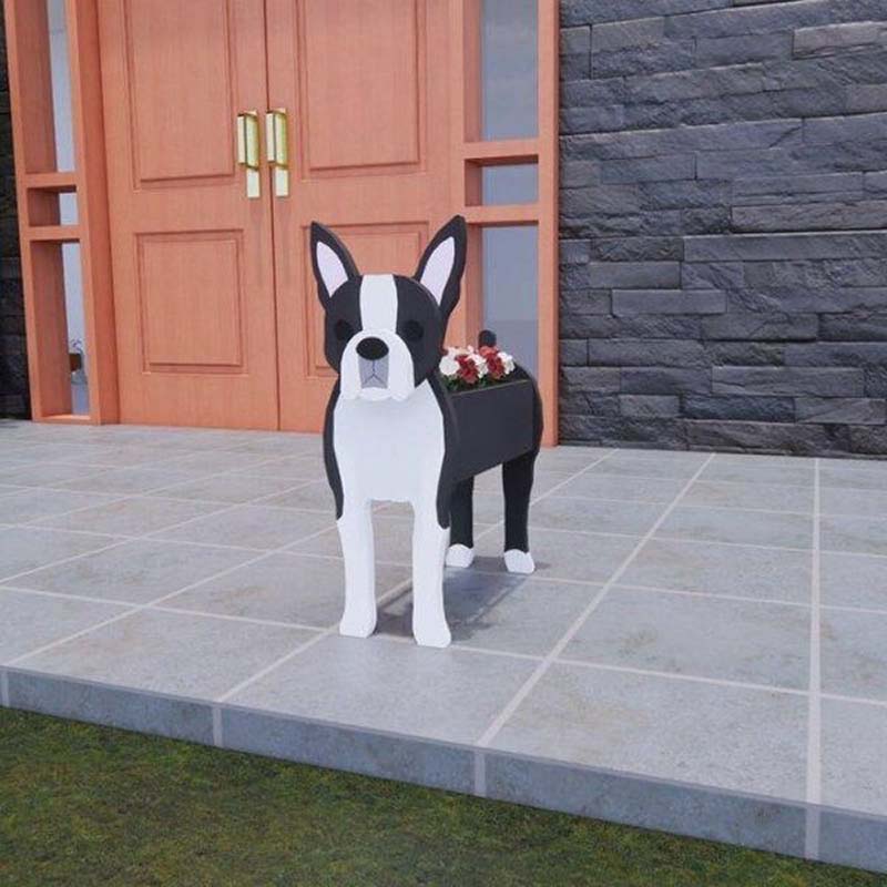 Boston Terrier Planter AP036