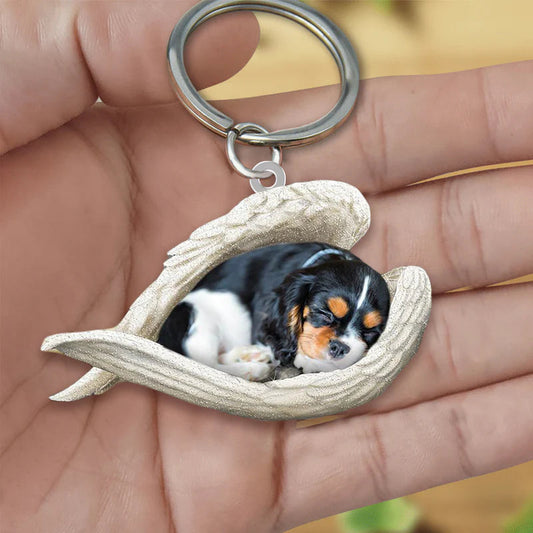 Sleeping Angel Acrylic Keychain Cavalier King Charles Spaniel02