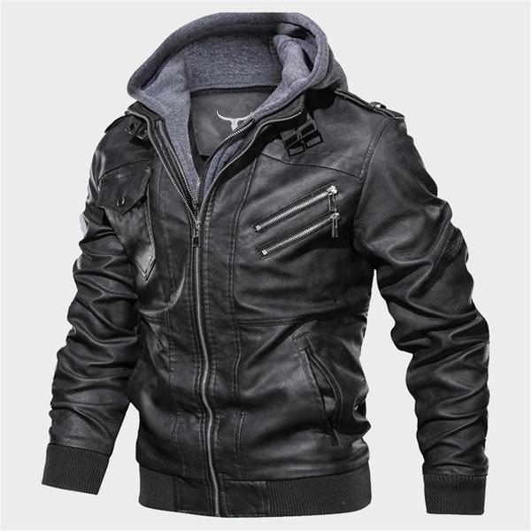 Premium Hooded Vindictation Leather Jacket