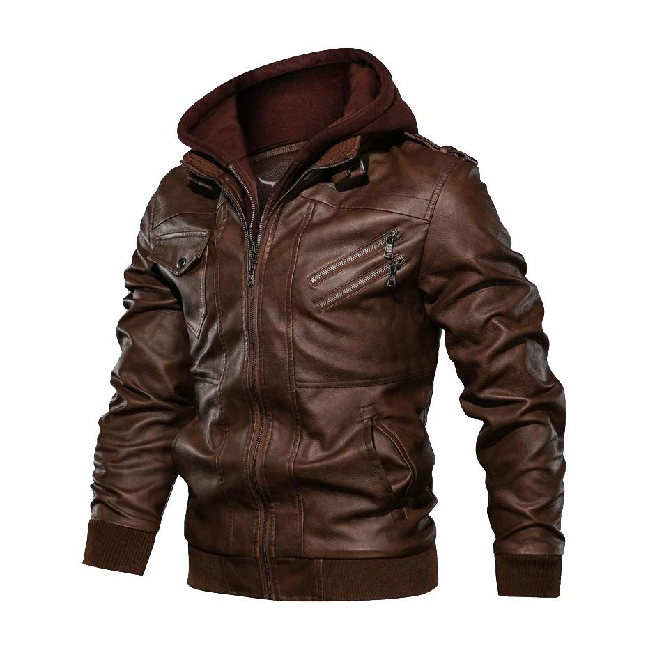 Premium Hooded Vindictation Leather Jacket