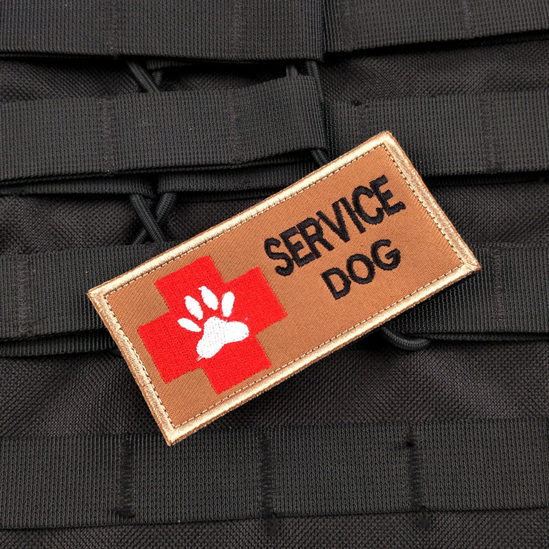 Brown Service Dog Tactical Patch