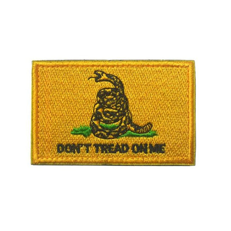 Gold Don't Tread On Me Tactical Patch