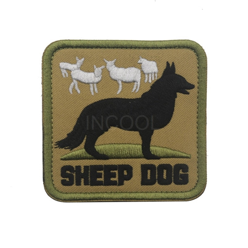 Olive Green Sheep Dog Tactical Patch