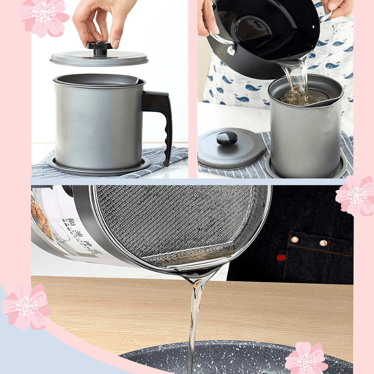 Japanese Oil Filter Pot