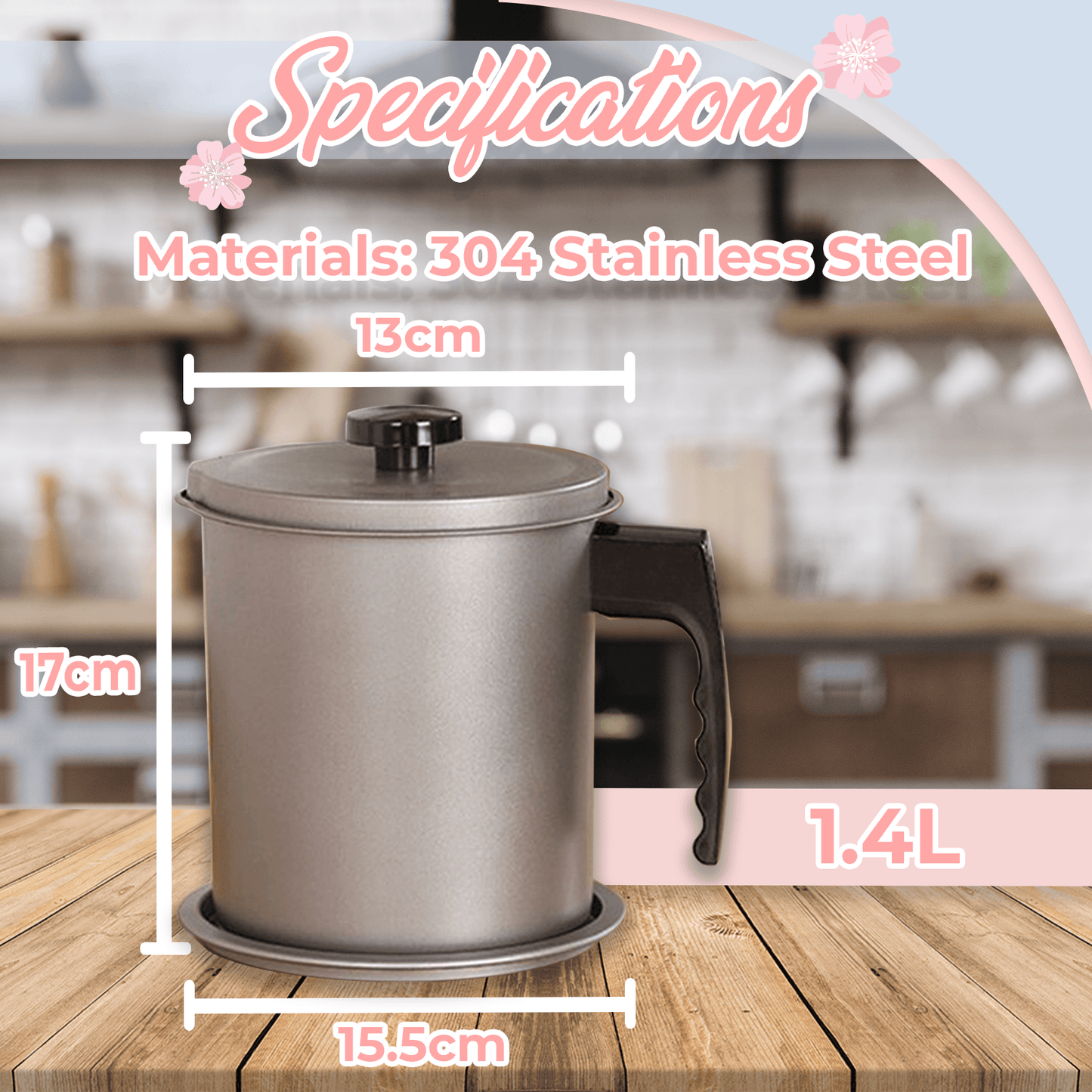 Japanese Oil Filter Pot