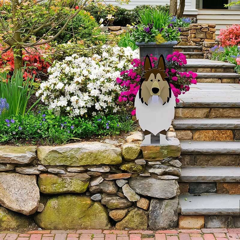 Rough Collie Planter AP097