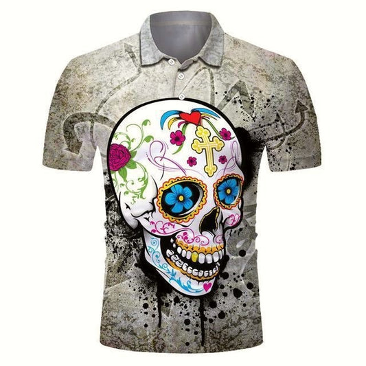 Reginald Golf Cooltech Boldly Loud Shirts (Sugar Skull)