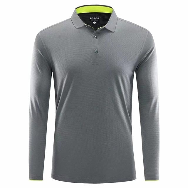 Reginald Golf High-Performance LS Shirt (Gray)