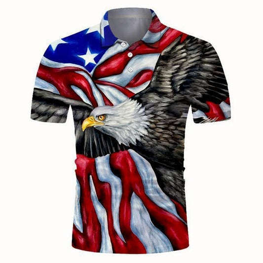 Reginald Golf Cooltech Digital Art Loud Shirt (Freedom)