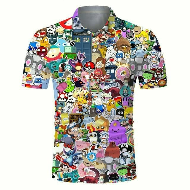 Reginald Golf Cooltech Digital Art Loud Shirt (Cartoons)